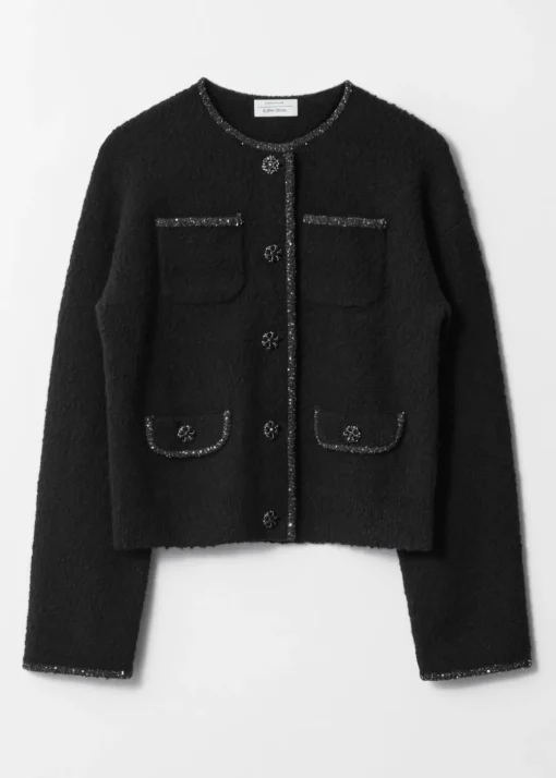 Cardigan Aux Finitions Pailletées