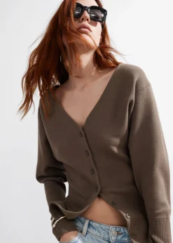 Cardigan Boutonné En Maille