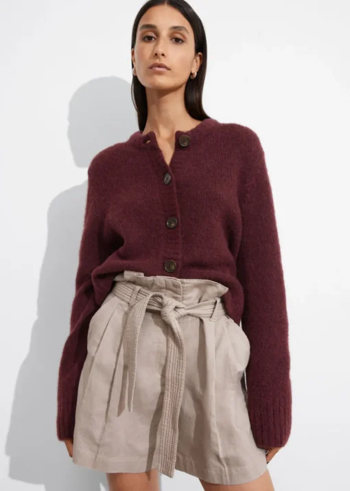 Cardigan Boutonné En Maille