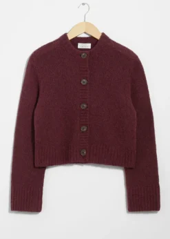 Cardigan Boutonné En Maille