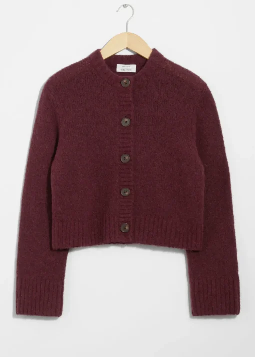 Cardigan Boutonné En Maille