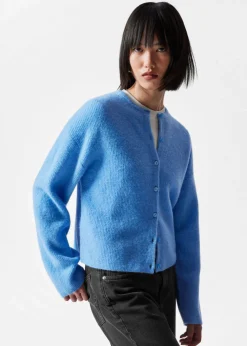 Cardigan En Maille D’alpaga Mélangé