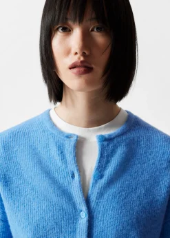 Cardigan En Maille D’alpaga Mélangé