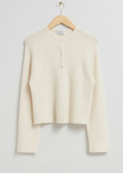 Cardigan En Maille D’alpaga Mélangé