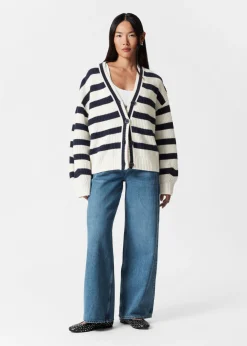 Cardigan En Maille Rayée