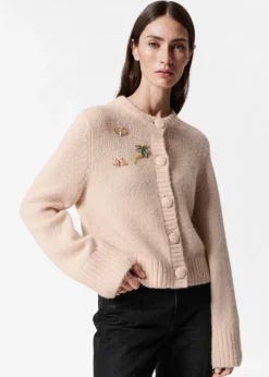 Cardigan Orné De Broches