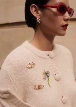Cardigan Orné De Broches