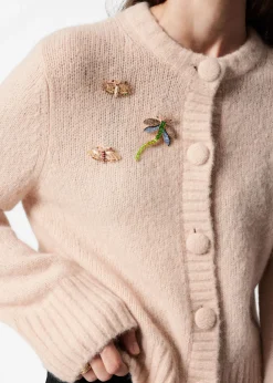 Cardigan Orné De Broches