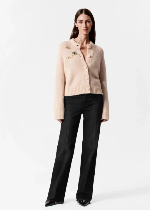 Cardigan Orné De Broches