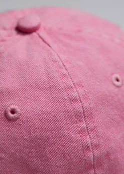 Casquette De Baseball En Denim Décoloré