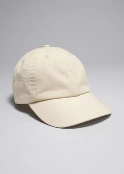 Casquette De Baseball En Denim Décoloré