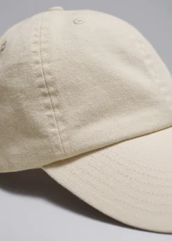 Casquette De Baseball En Denim Décoloré