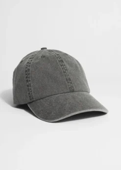 Casquette De Baseball En Denim Décoloré
