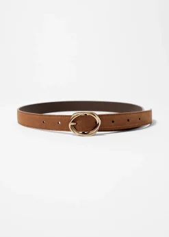 Ceinture En Cuir à Boucle Effet Noué