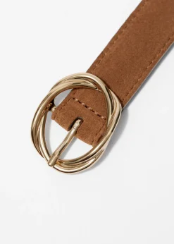 Ceinture En Cuir à Boucle Effet Noué