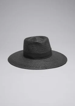 Chapeau De Paille Bordé De Gros-grain