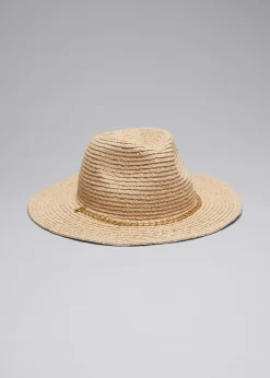 Chapeau En Paille Orné