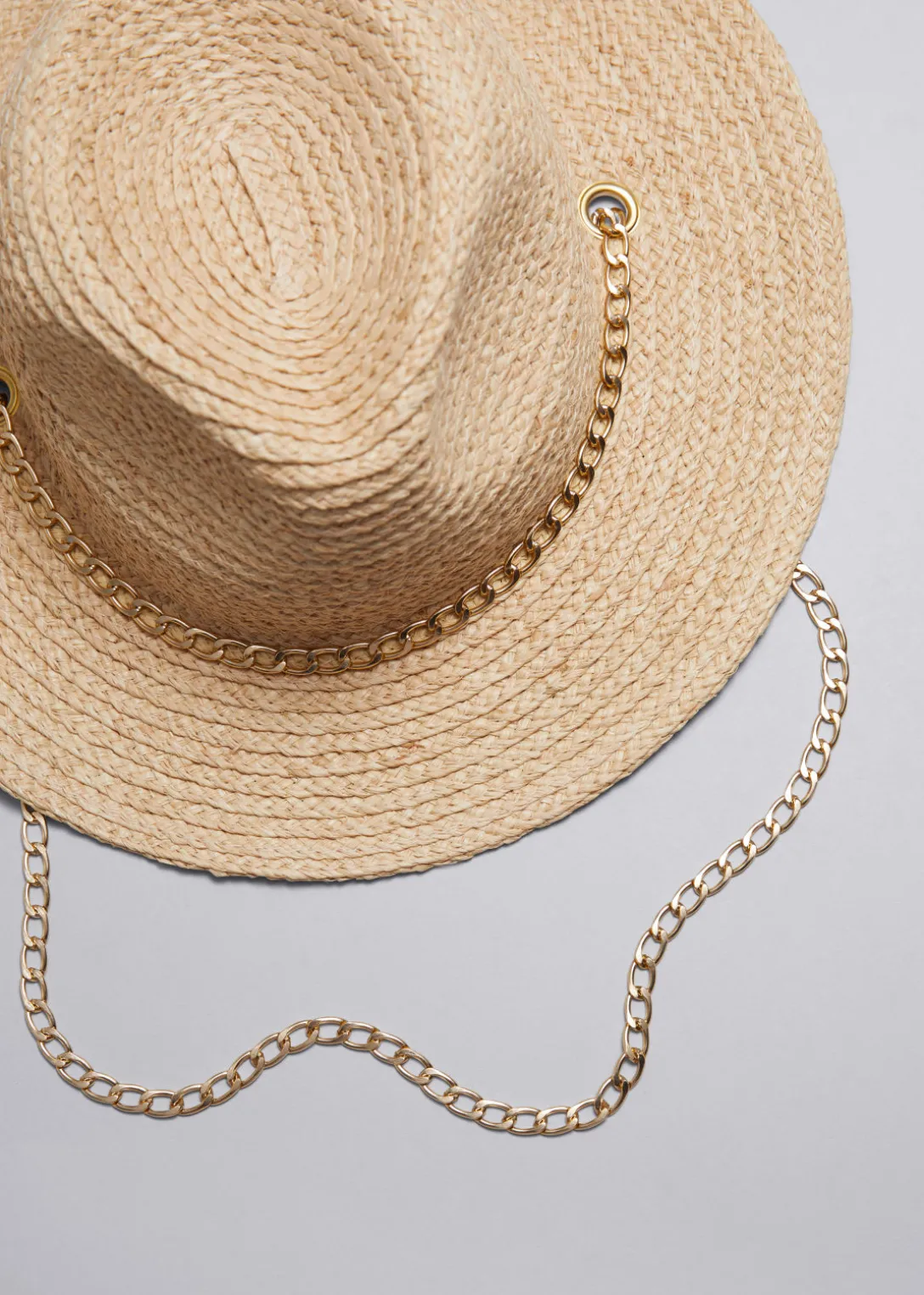 Chapeau En Paille Orné