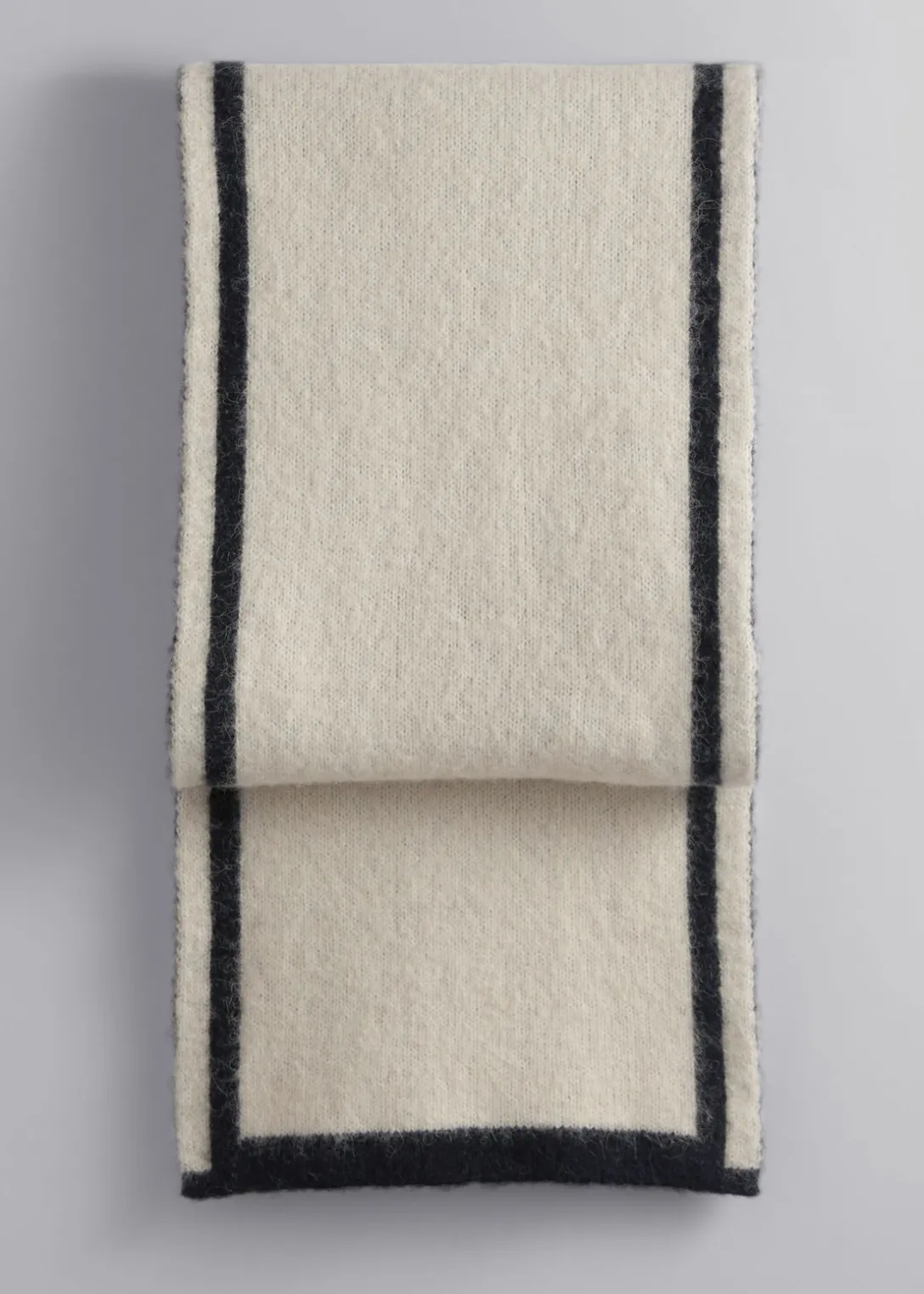 Écharpe En Maille Bicolore