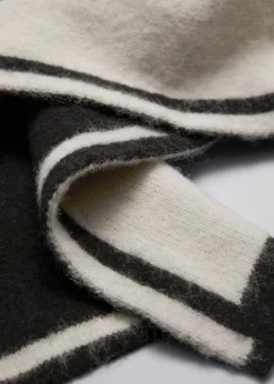 Écharpe En Maille Bicolore