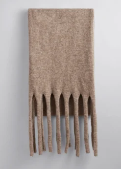 Écharpe Oversize En Laine Mélangée
