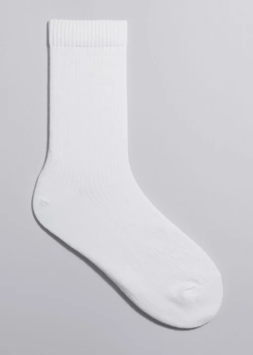 Chaussettes Côtelées En Coton