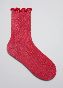 Chaussettes Pailletées à Volants