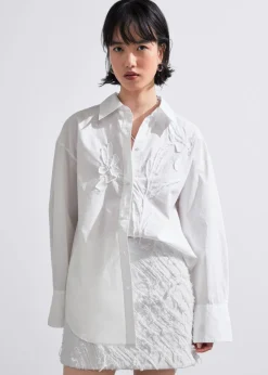 Chemise à Broderie Florale