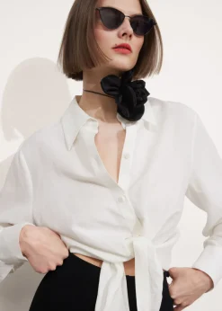 Chemise à Nouer Sur Le Devant