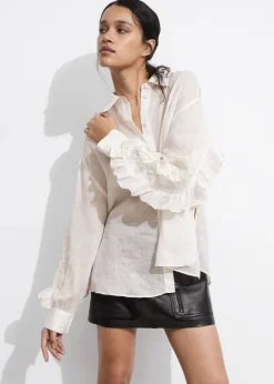 Chemise Brodée à Volants