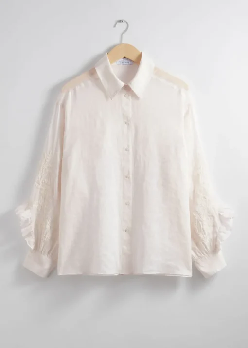 Chemise Brodée à Volants