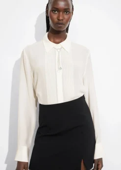 Chemise En Soie à Pinces