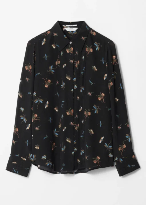 Chemise En Soie à Pinces