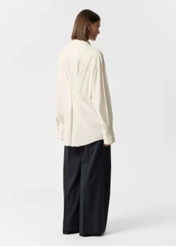 Chemise Frangée à Poches Plaquées