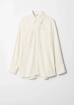 Chemise Frangée à Poches Plaquées