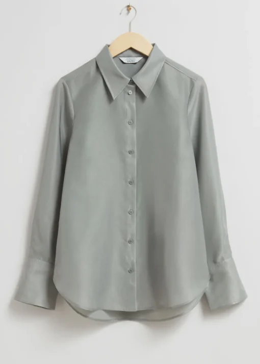 Chemise Transparente à Coupe Regular