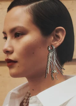 Créoles Avec Pendentifs En Cascade