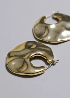 Créoles Sculpturales De Forme Organique