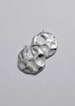 Créoles Sculpturales De Forme Organique