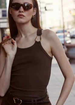 Débardeur Avec Boucle En Métal