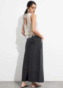 Débardeur Crocheté à Franges