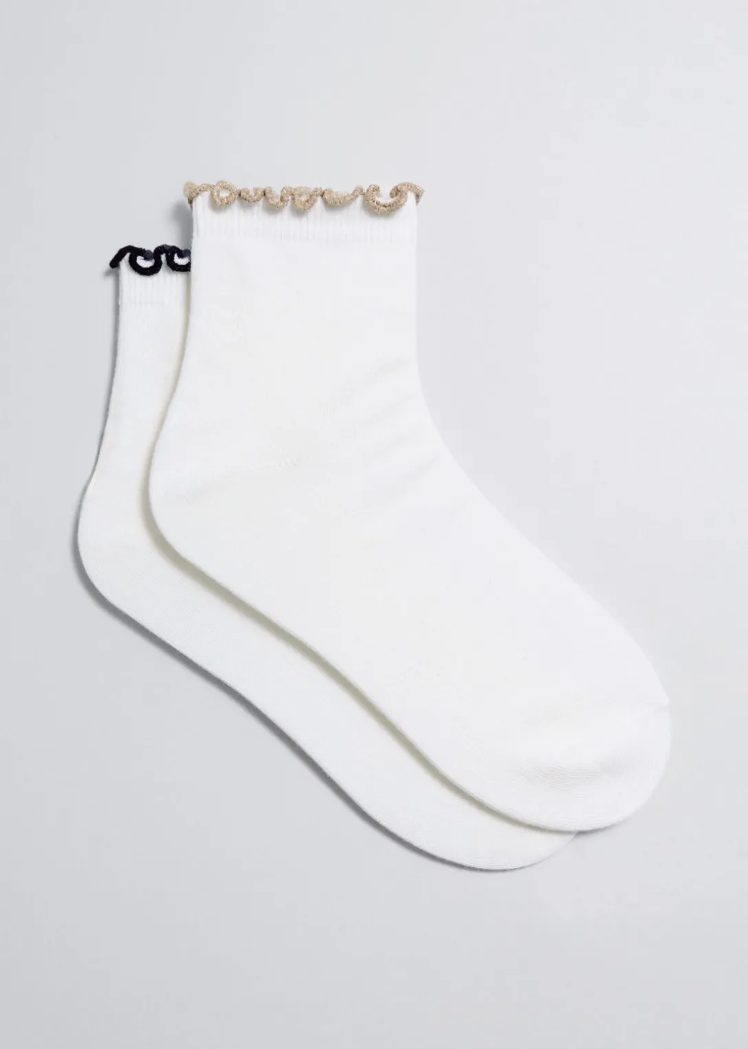 Ensemble De Socquettes à Volants Pailletés