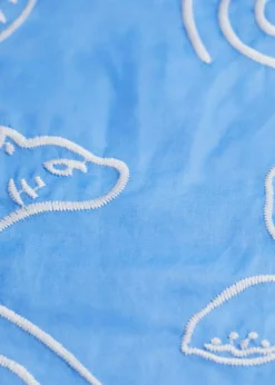 Foulard En Voile De Coton Brodé