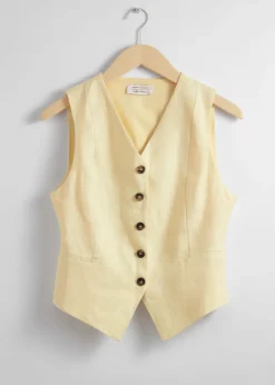 Gilet Habillé En Lin