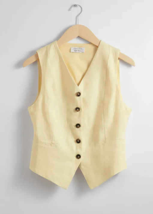 Gilet Habillé En Lin