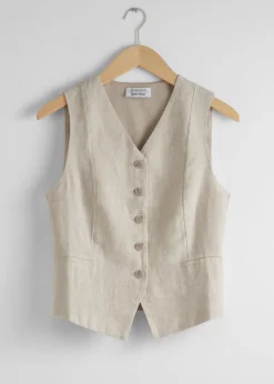 Gilet Habillé En Lin