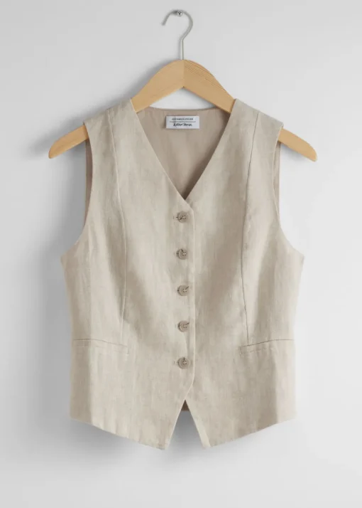 Gilet Habillé En Lin