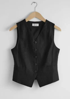 Gilet Habillé En Lin