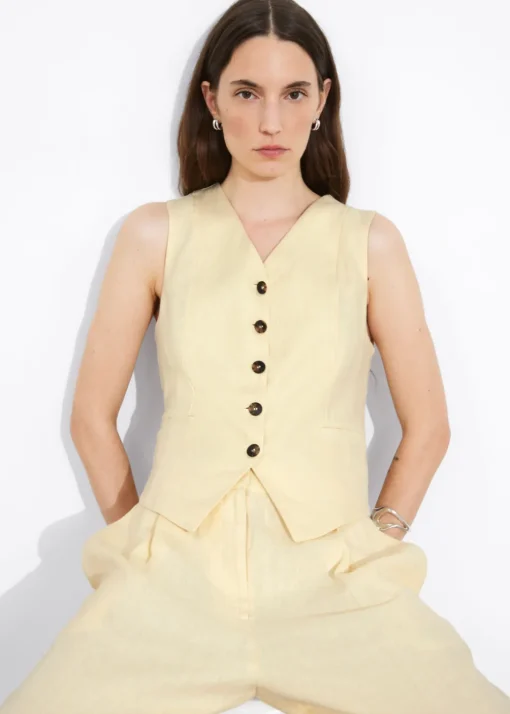 Gilet Habillé En Lin