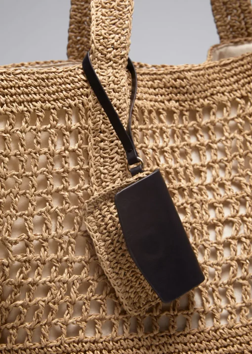Grand Cabas En Paille Crocheté